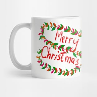 Leafy Merry Christmas Mug